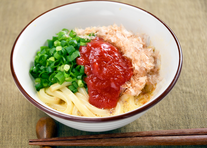 トマトBase 簡単レシピ ひとさじ 釜玉うどん